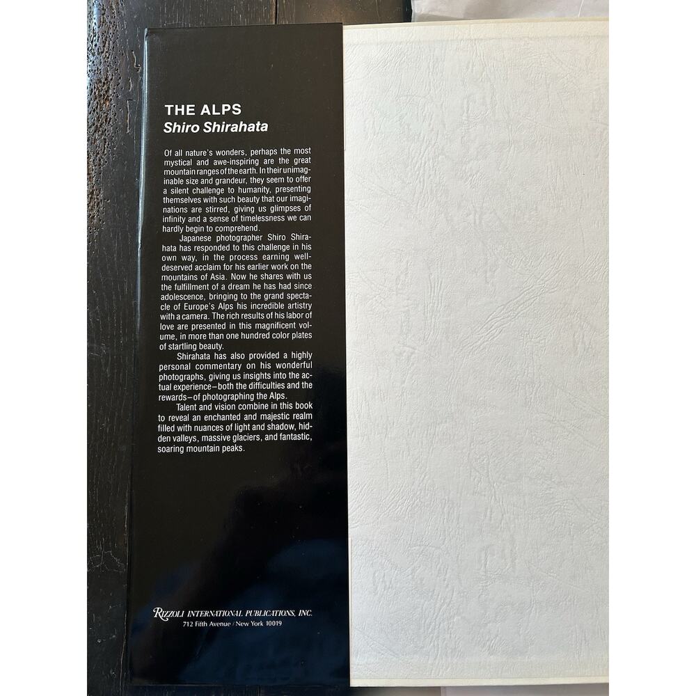 The Alps Shiro Shirahata Hardcover Vintage 1980 Photography Coffee Table Book - Picture 3 of 11